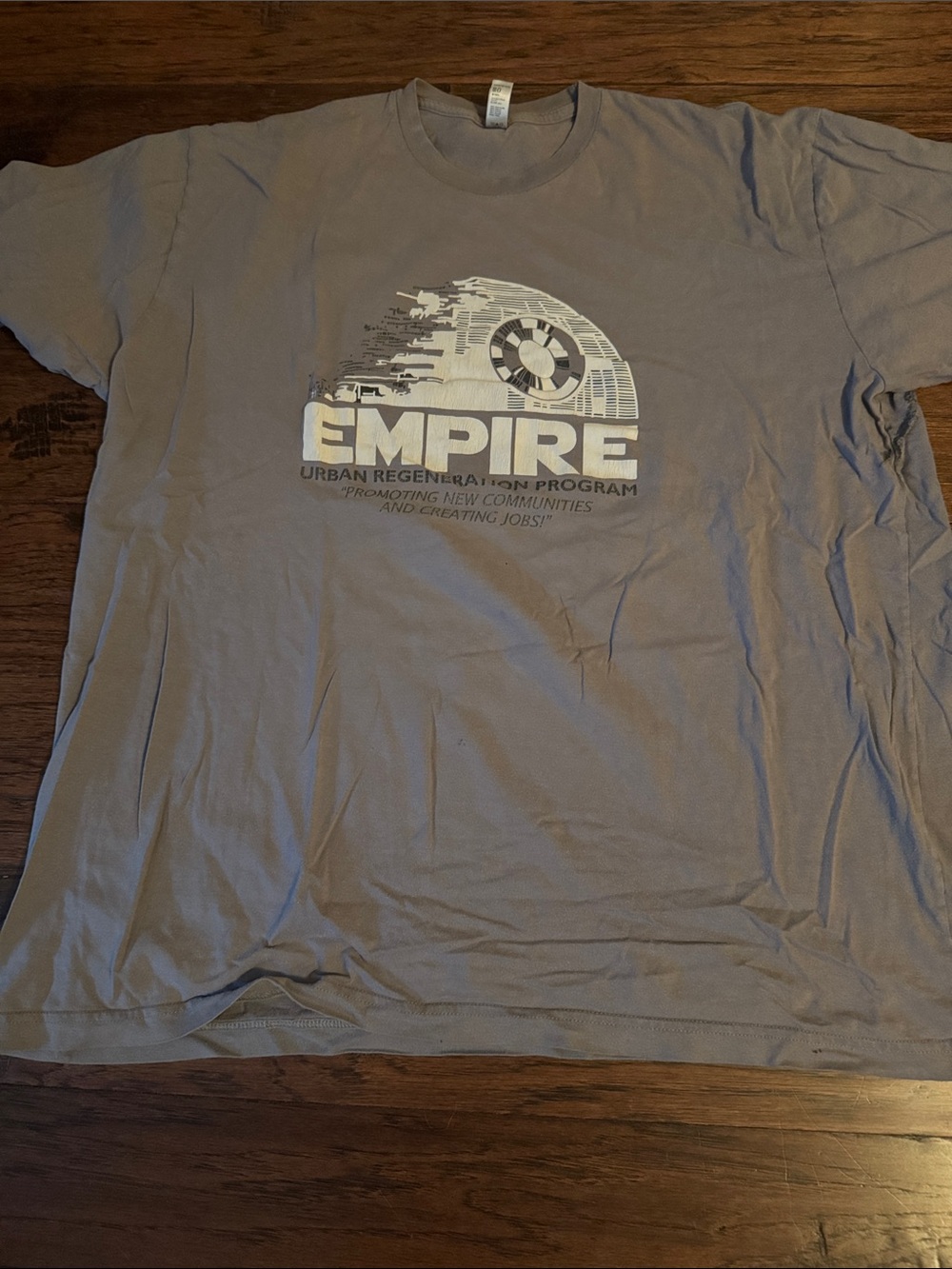 American Apparel Gray Empire Graphic Tee